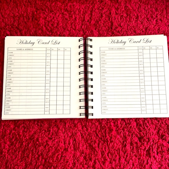 “Christmas Bundle of Napkins, Card List Book, Ornaments” - Picture 5 of 11